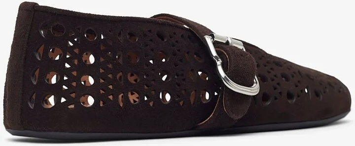 Vienne brown suede ballet flats - Image 2