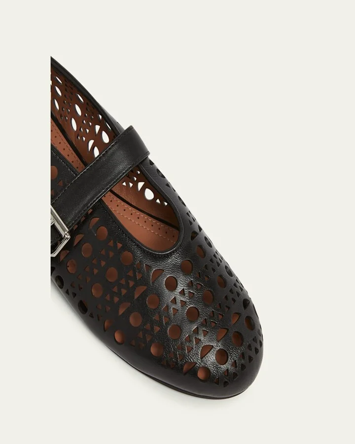Vienne Cutout Mary Jane Ballerina Flats - Image 2