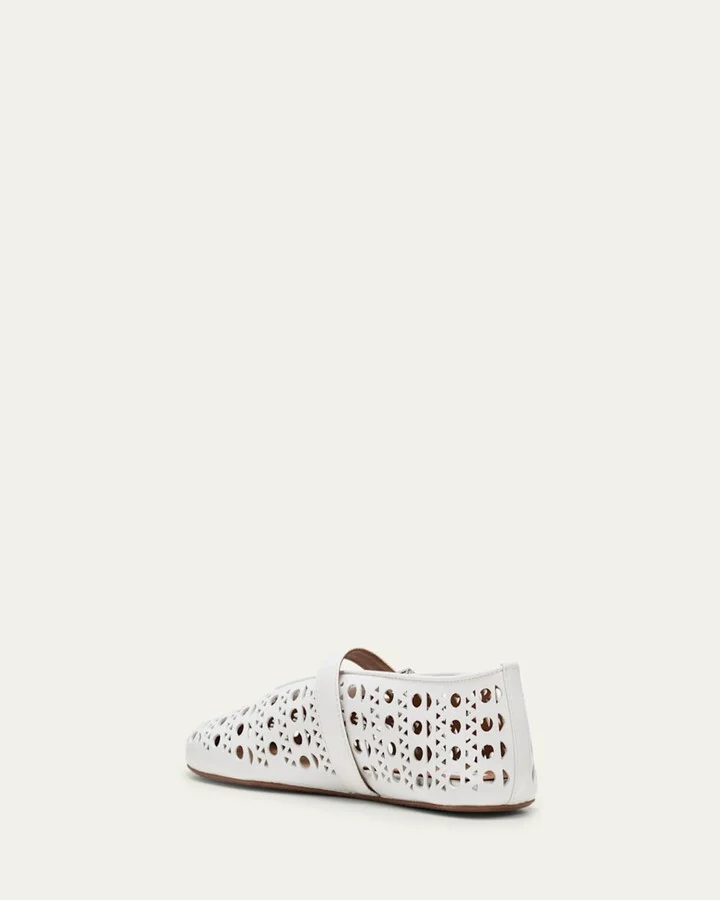 Vienne Cutout Mary Jane Ballerina Flats - Image 3