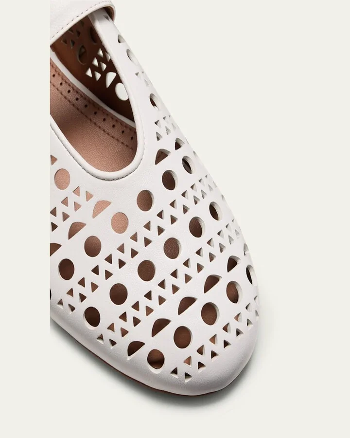 Vienne Cutout Mary Jane Ballerina Flats - Image 4