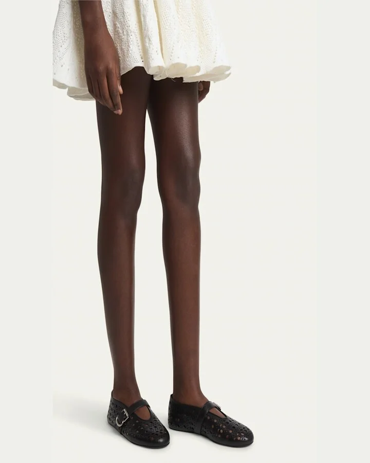 Vienne Cutout Mary Jane Ballerina Flats - Image 6
