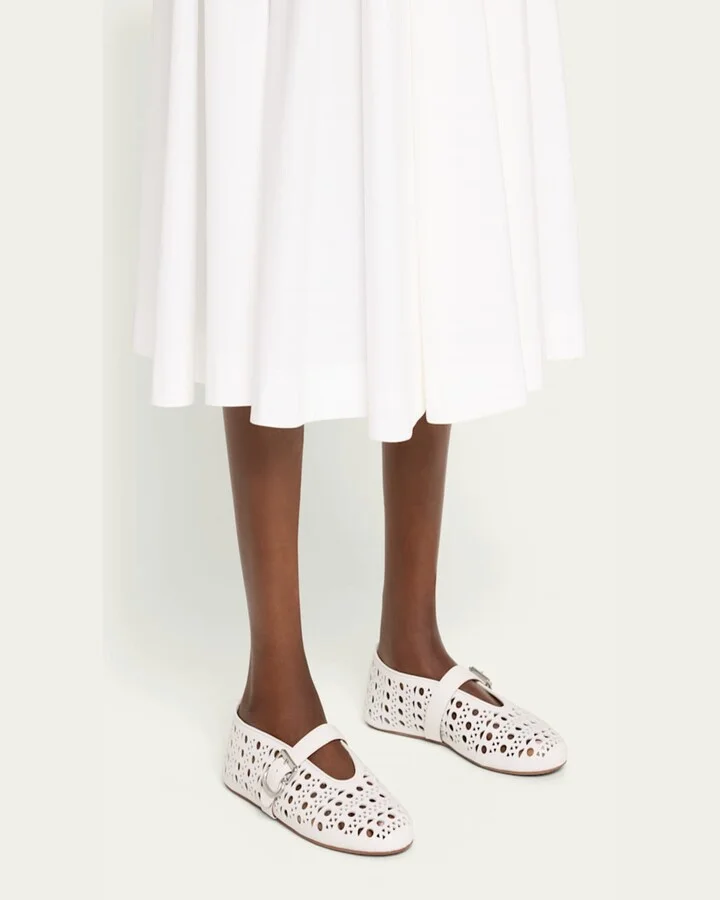 Vienne Cutout Mary Jane Ballerina Flats - Image 9
