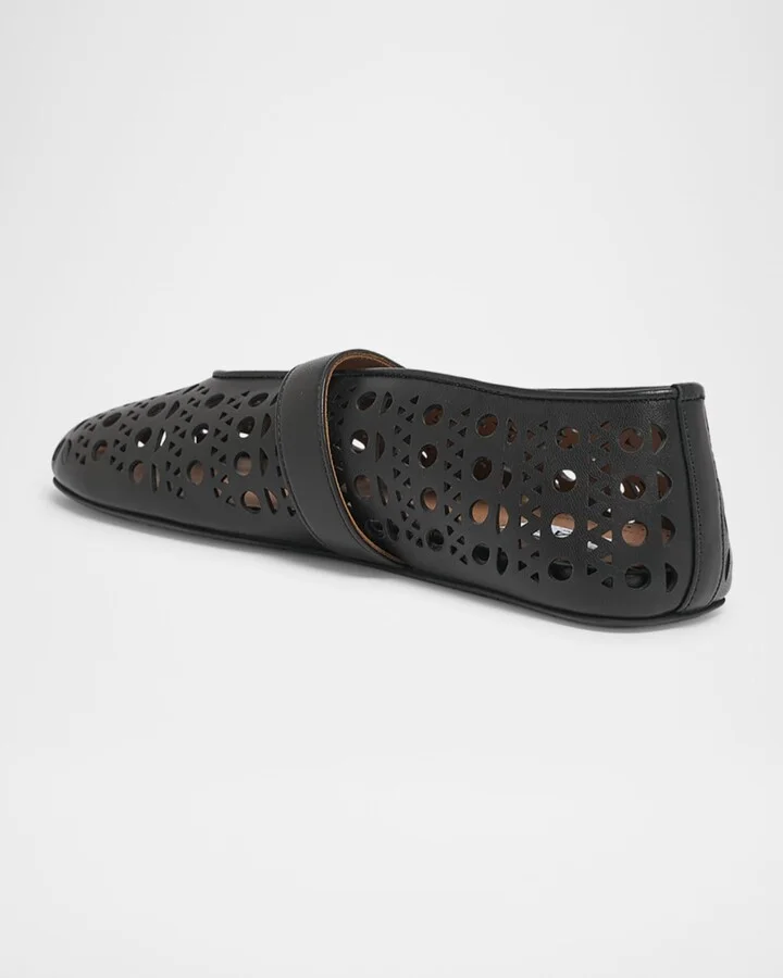 Vienne Cutout Mary Jane Ballerina Flats - Image 2
