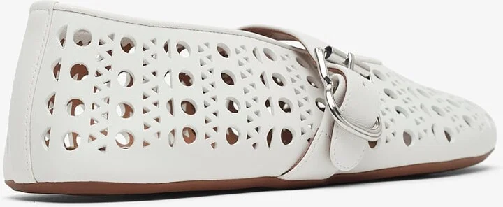 Vienne white leather ballet flats - Image 3