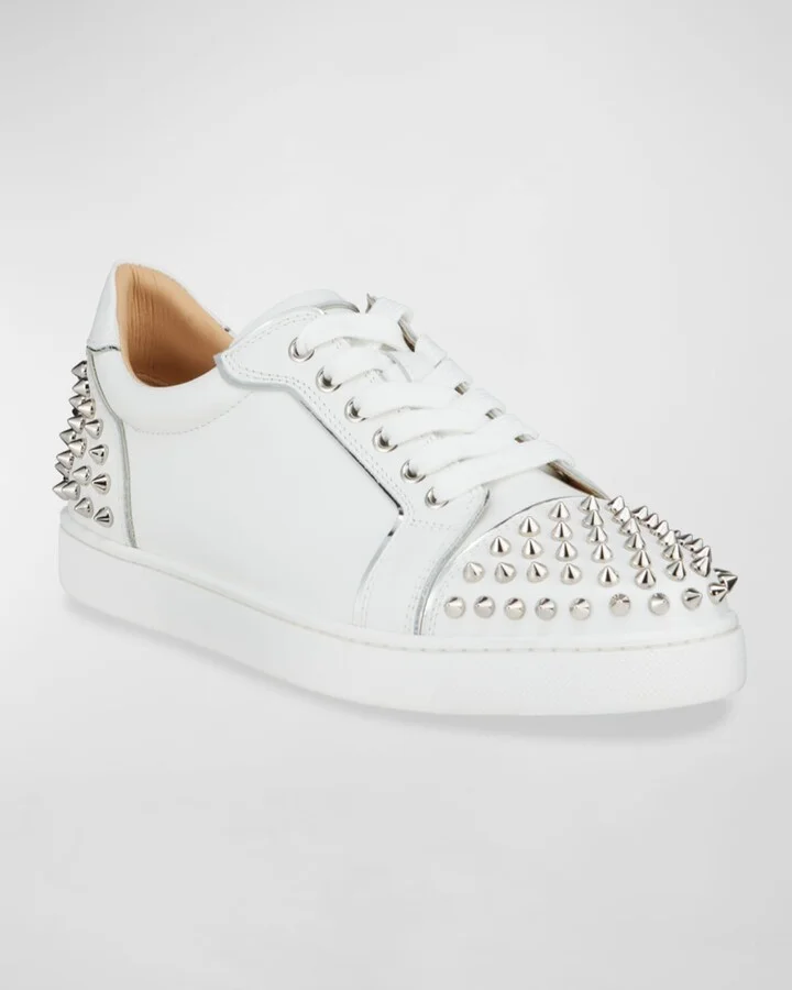 Viera 2 Spikes Leather Low-Top Sneakers - Image 3