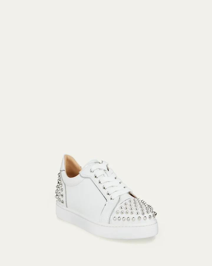 Viera 2 Spikes Leather Low-Top Sneakers - Image 4