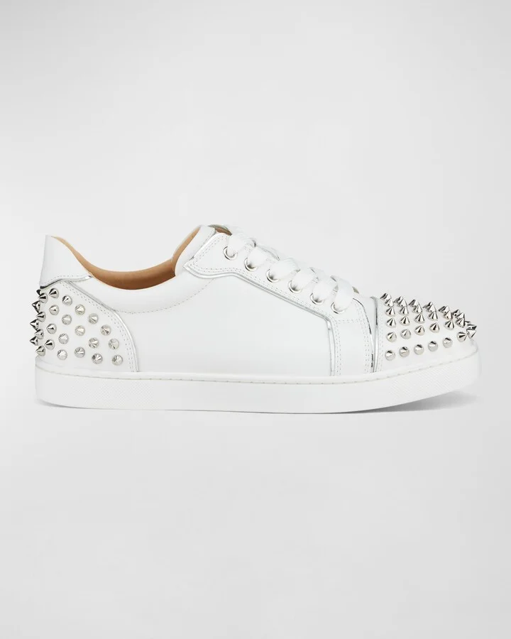 Viera 2 Spikes Leather Low-Top Sneakers
