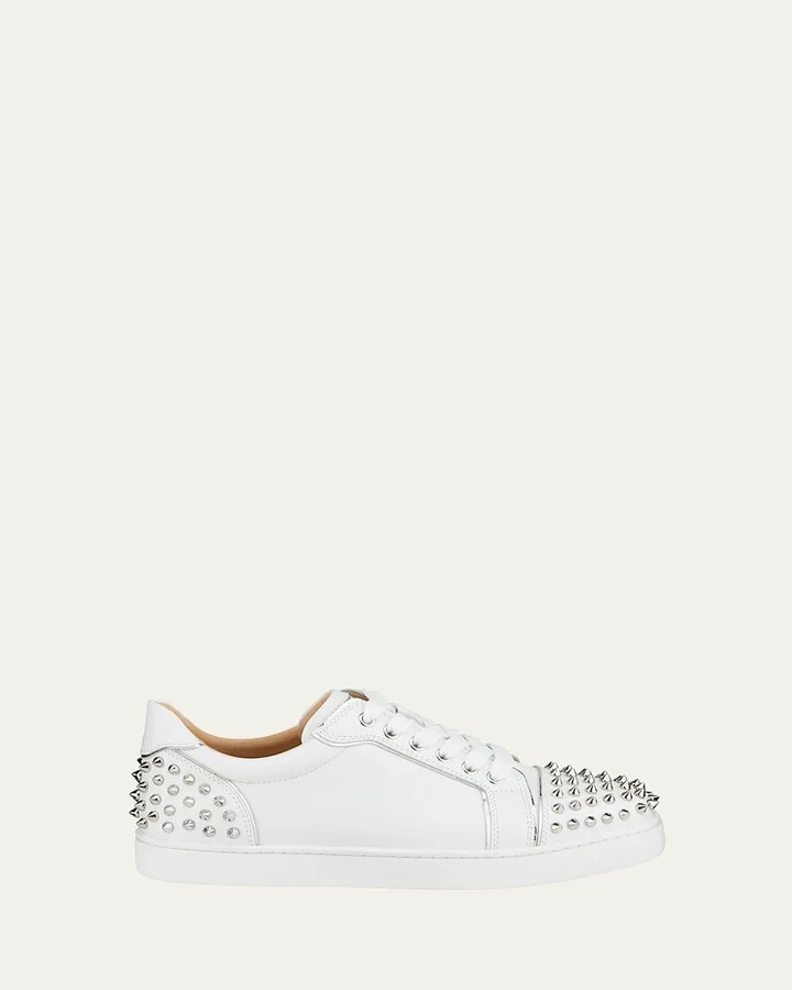 Viera 2 Spikes Leather Low-Top Sneakers