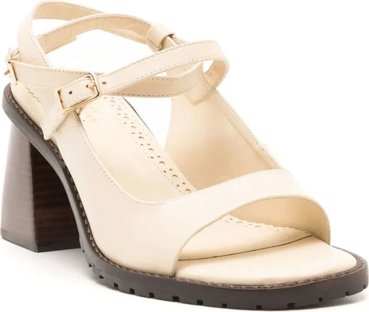 Vik 70mm slingback leather sandals - Image 2