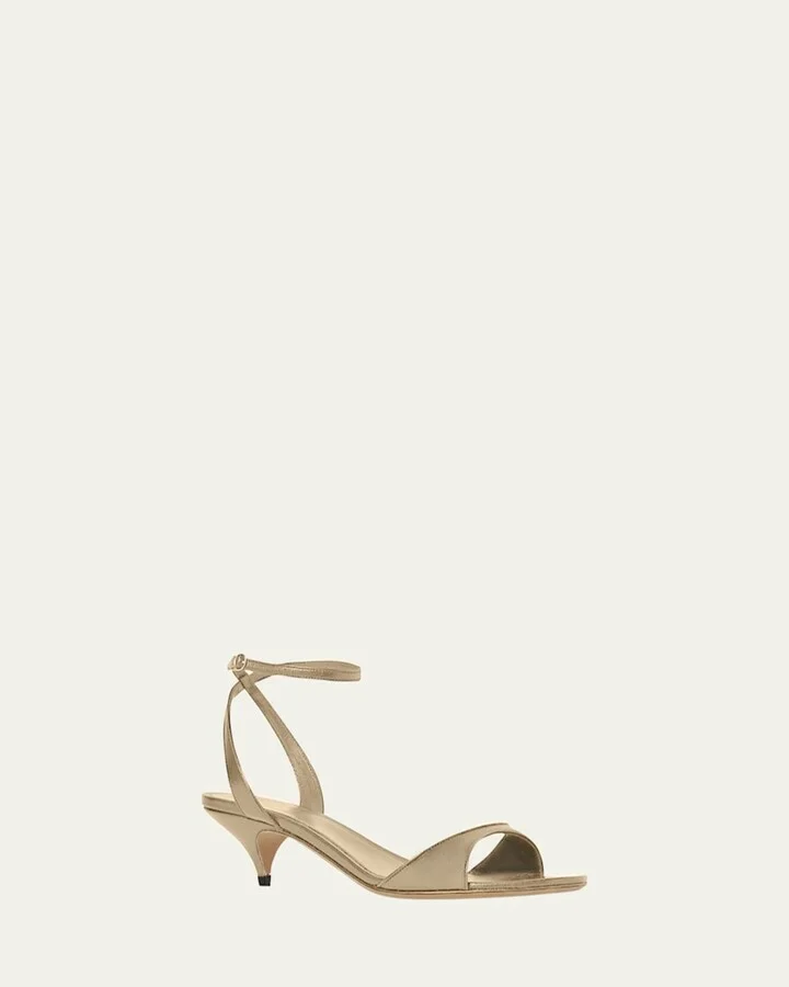 Vika Leather Ankle-Strap Sandals - Image 2