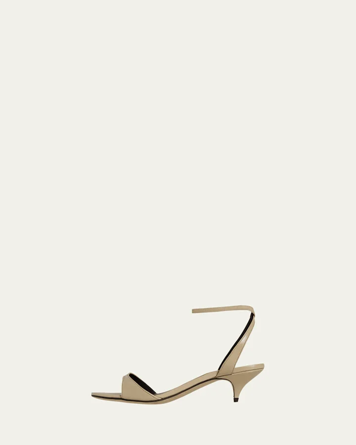Vika Leather Ankle-Strap Sandals - Image 3