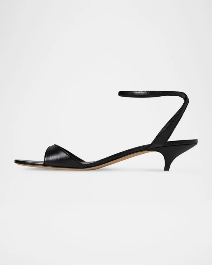Vika Leather Ankle-Strap Sandals - Image 2