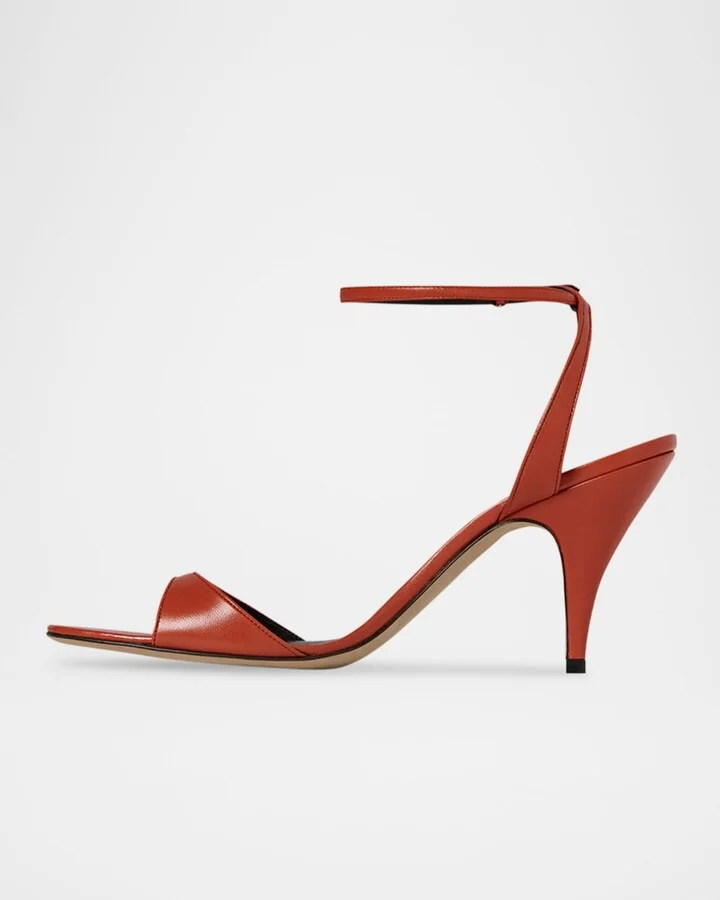 Vika Leather Ankle-Strap Sandals - Image 4