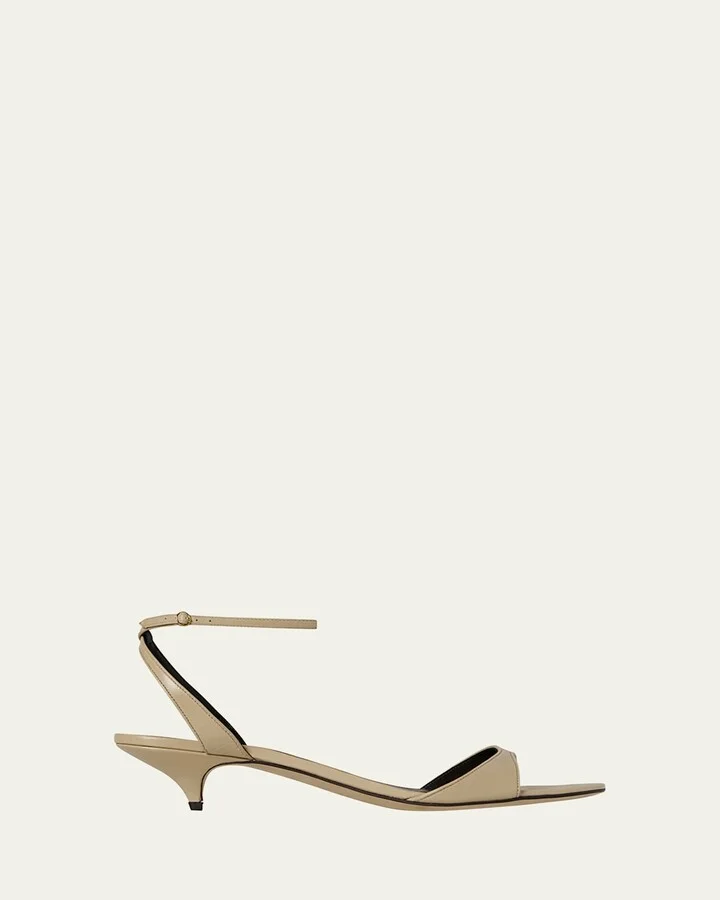 Vika Leather Ankle-Strap Sandals