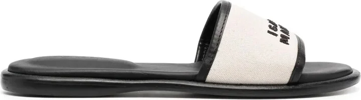 Vikee logo-embroidered sandals