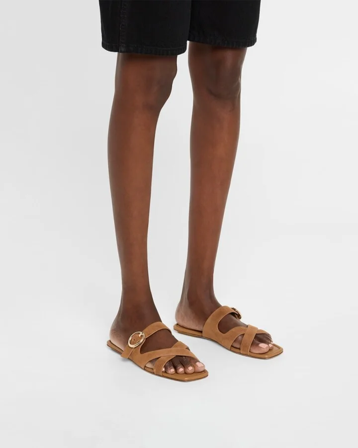 Villa Suede Slide Sandals - Image 6