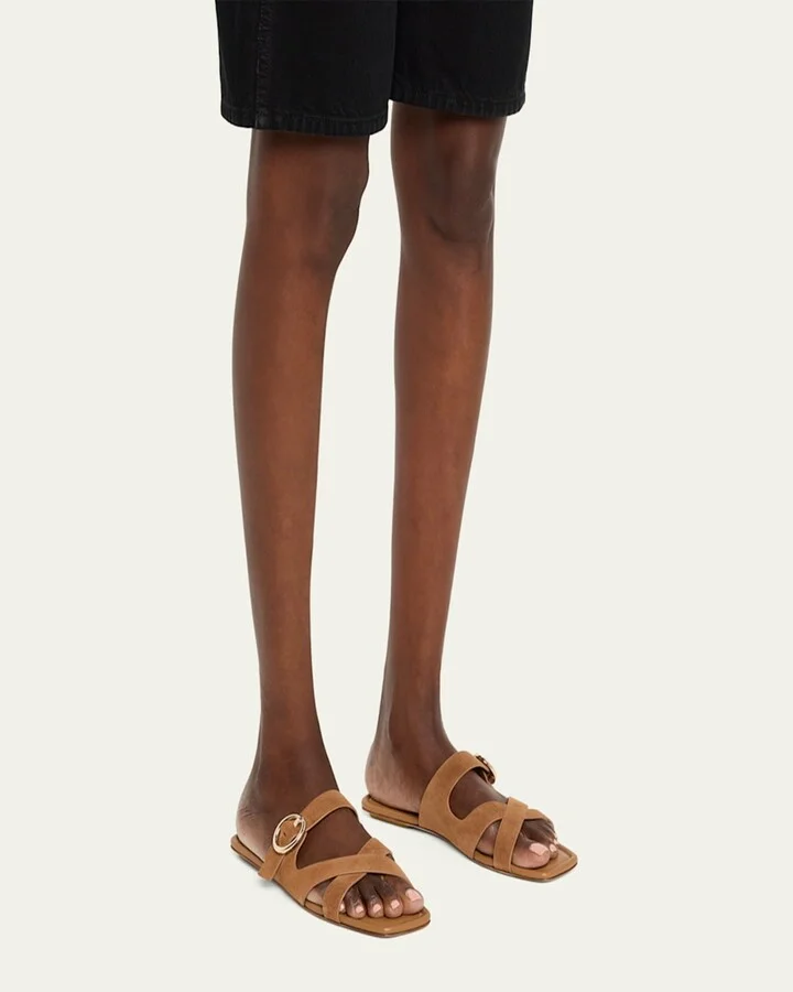 Villa Suede Slide Sandals - Image 2