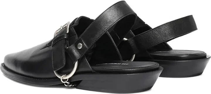 Vilmu Pointy buckle-embellished mules - Image 3