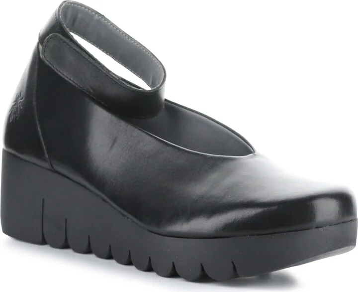 Vily Ankle Strap Platform Wedge Pump