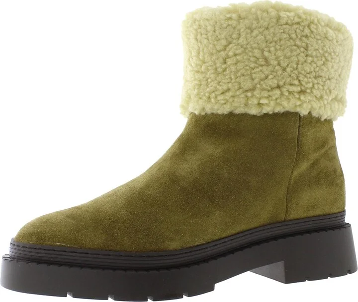 Vina Womens Suede Faux Fur Lined Winter & Snow Boots