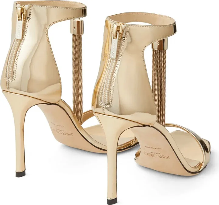 Vinca 95mm patent-leather sandals - Image 3