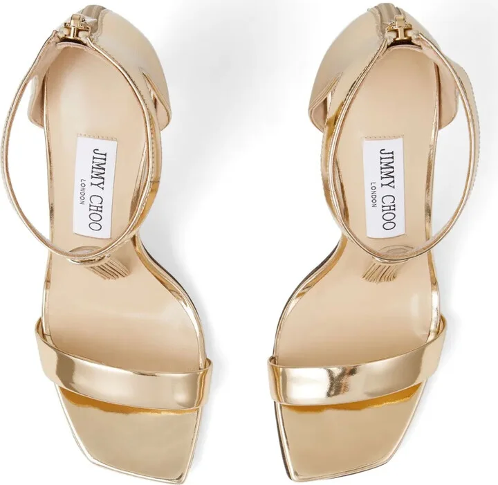 Vinca 95mm patent-leather sandals - Image 4