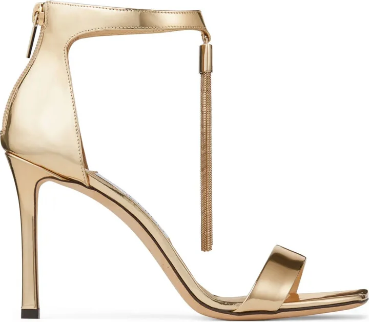 Vinca 95mm patent-leather sandals