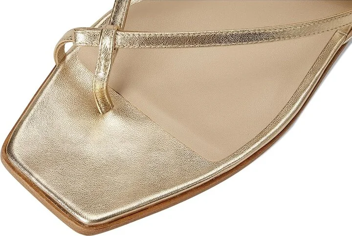Vince Ali Thong Sandals Women's Wedge Shoes Champagne Leather : 5 M - Image 7