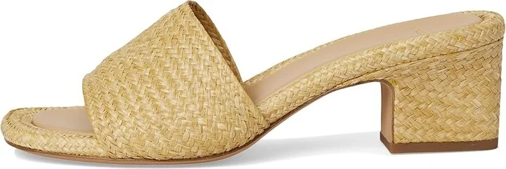 Vince Ariana Raffia Slide Sandals Women's Wedge Shoes Toasted Wheat Raffia : 8.5 M - Image 6