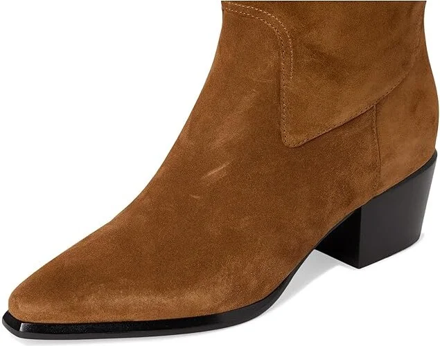 Vince Arlington Booties Women's Boots Elmwood Tan Suede : 5 M - Image 2