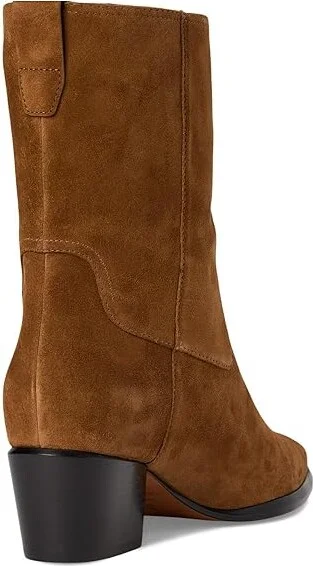 Vince Arlington Booties Women's Boots Elmwood Tan Suede : 5 M - Image 4
