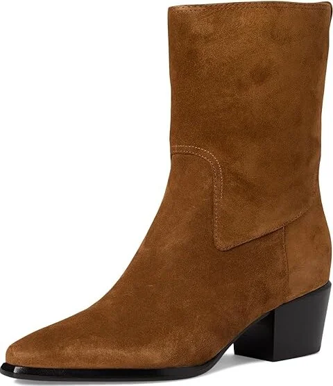 Vince Arlington Booties Women's Boots Elmwood Tan Suede : 5 M - Image 5