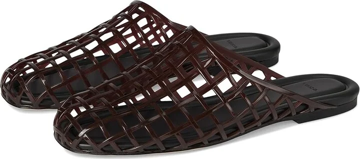 Vince Barcelona Jelly Mule/Clog Shoes Women's Shoes Ganache : 6 M, Leather/Rubber
