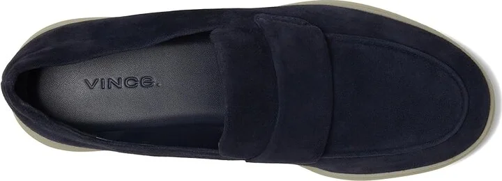 Vince Big Sur Slip-ons Women's Flat Shoes Blue Ink Suede : 6 M, Leather - Image 2