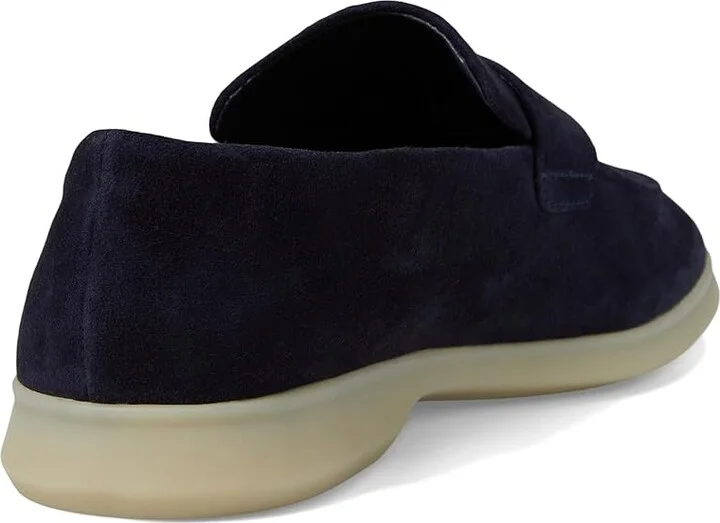 Vince Big Sur Slip-ons Women's Flat Shoes Blue Ink Suede : 6 M, Leather - Image 4