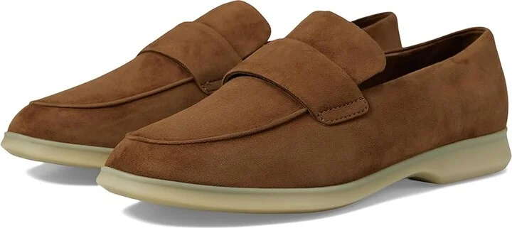Vince Big Sur Slip-ons Women's Flat Shoes Elm Wood Brown Suede : 5 M, Leather