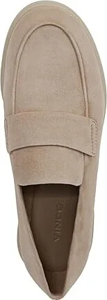 Vince Big Sur Slip-ons Women's Flat Shoes Taupe Clay Beige Suede : 9.5 M, Leather - Image 2