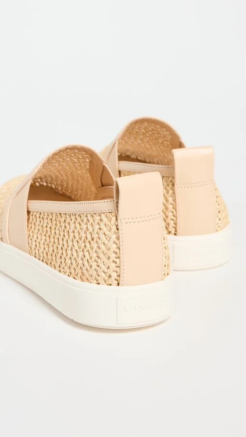 Vince Blair Raffia Slip On Sneakers - Image 4