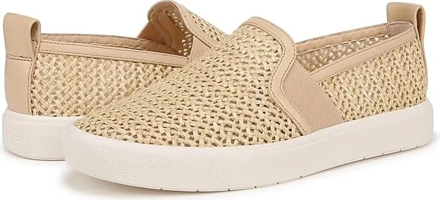 Vince Blair Slip-On Sneakers Women's Shoes Natural Raffia : 10 M, Leather