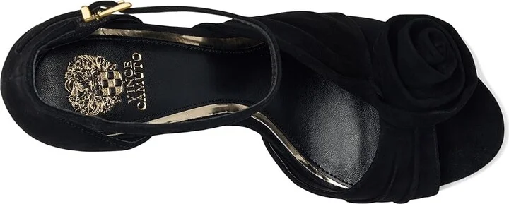 Vince Camuto Adaline Women's Sandals Black : 11 M, Rubber/Satin/Suede - Image 2