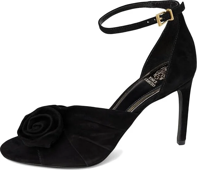 Vince Camuto Adaline Women's Sandals Black : 11 M, Rubber/Satin/Suede - Image 5
