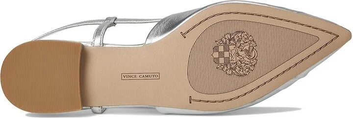 Vince Camuto Agnes Bunched Toe Slingback Flat Mules Women's Shoes Black : 6.5 M, Leather - Image 9