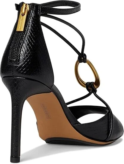 Vince Camuto Alinna O-Ring Strappy High Heel Sandals Women's Sandals Black : 8 M, Leather - Image 4