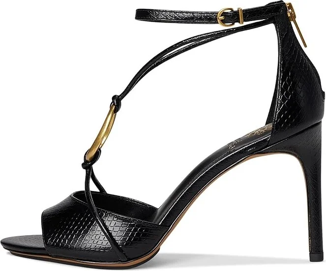 Vince Camuto Alinna O-Ring Strappy High Heel Sandals Women's Sandals Black : 8 M, Leather - Image 6