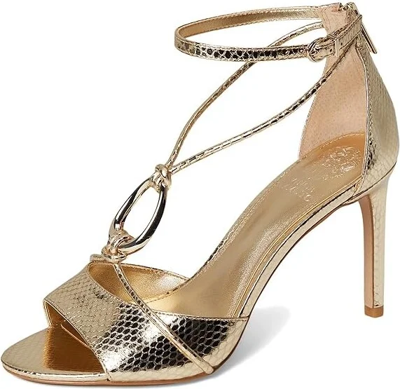 Vince Camuto Alinna O-Ring Strappy High Heel Sandals Women's Sandals Black : 8 M, Leather - Image 11