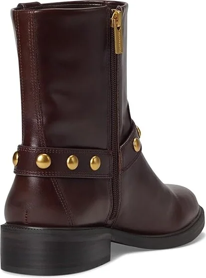 Vince Camuto Amais Biker Boots Women's Boots Rich Mahogany : 8 M, Leather - Image 4