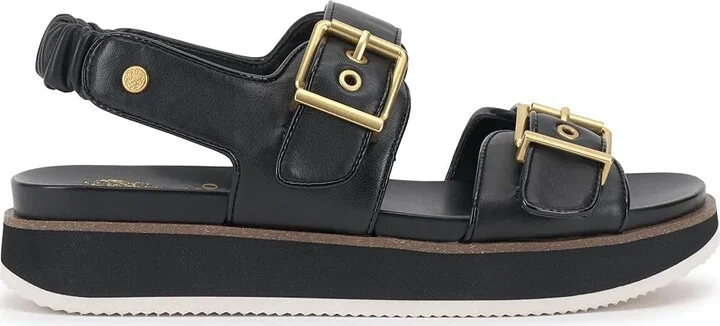 Vince Camuto Anivay Women's Sandals Black : 8 M, Leather/Polyester - Image 6