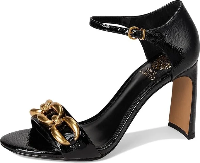 Vince Camuto Aurelia Chain Link High Heel Sandals Women's Dress Sandals Flame : 5.5 M, Leather - Image 11