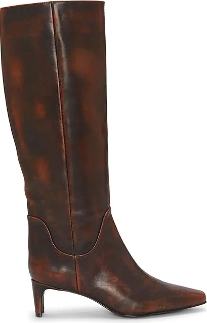 Vince Camuto Avriah Women's Boots Dark Caramel : 6.5 M, Leather - Image 6