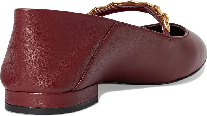 Vince Camuto Aylin Chain-Link Ballet Flat Women's Flat Shoes Chianti : 7.5 M, Leather - Image 4